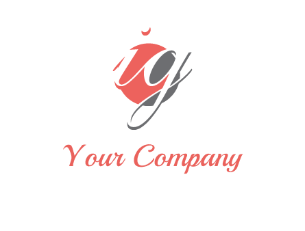 Letters i and g over the circle logo