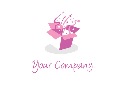 confetti gift box icon